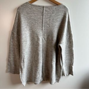 Open Edit Tunic Sweater Gray Large